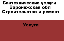 Сантехнические услуги - Воронежская обл. Строительство и ремонт » Услуги   